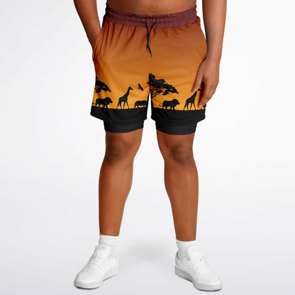Safari Men's Double Layer Pocket Shorts
