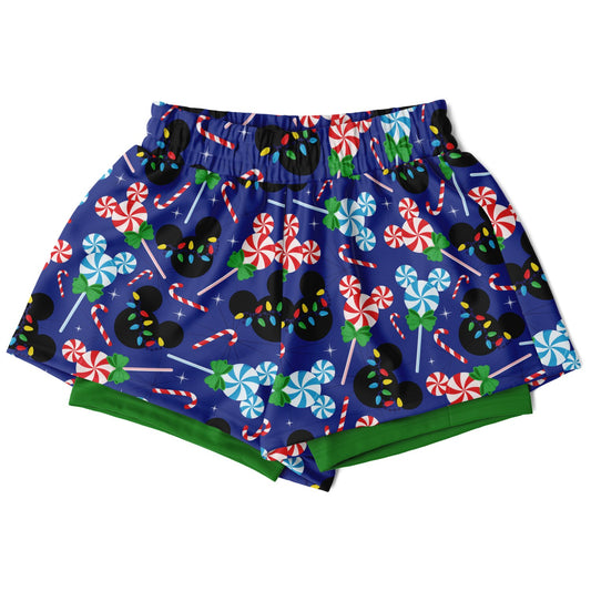 Peppermint Double Layer Pocket Shorts