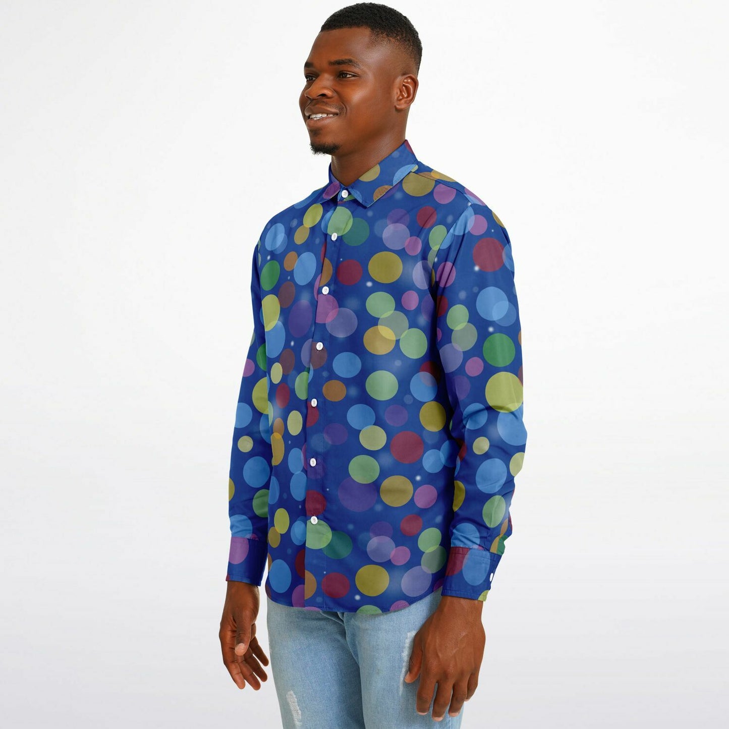 Core Memory Orbs Long Sleeve Button Down Shirt