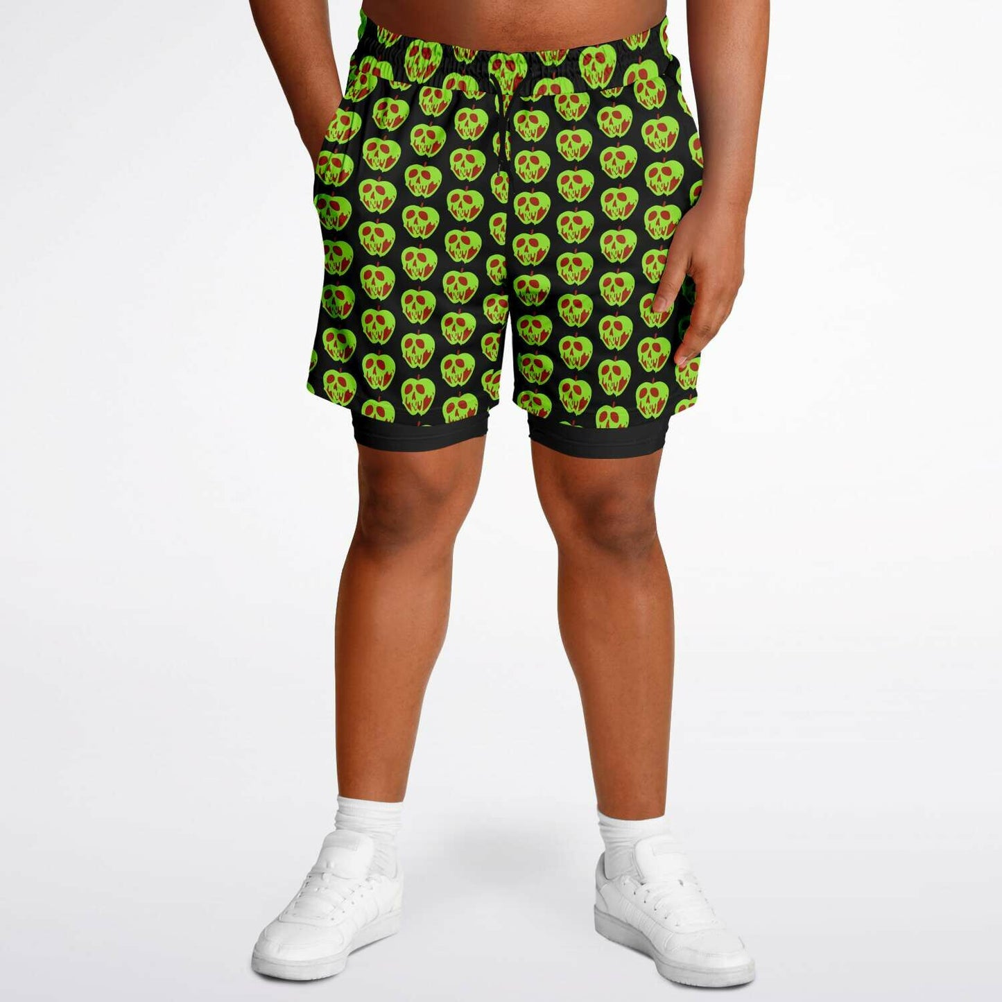 Evil Apple Men's Double Layer Shorts
