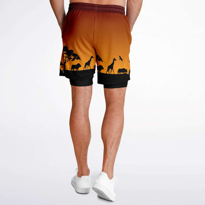 Safari Men's Double Layer Pocket Shorts