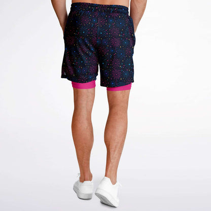 Fireworks Men's Double Layer Pocket Shorts