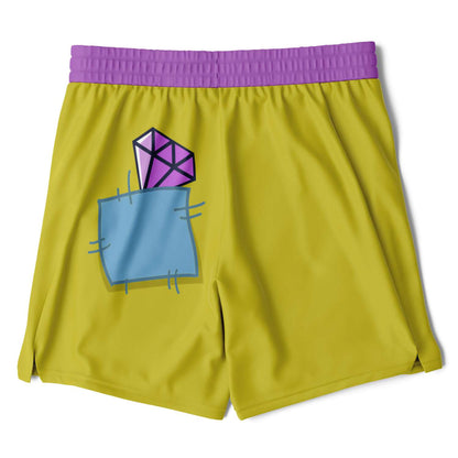 Dopey Men's Double Layer Pocket Shorts