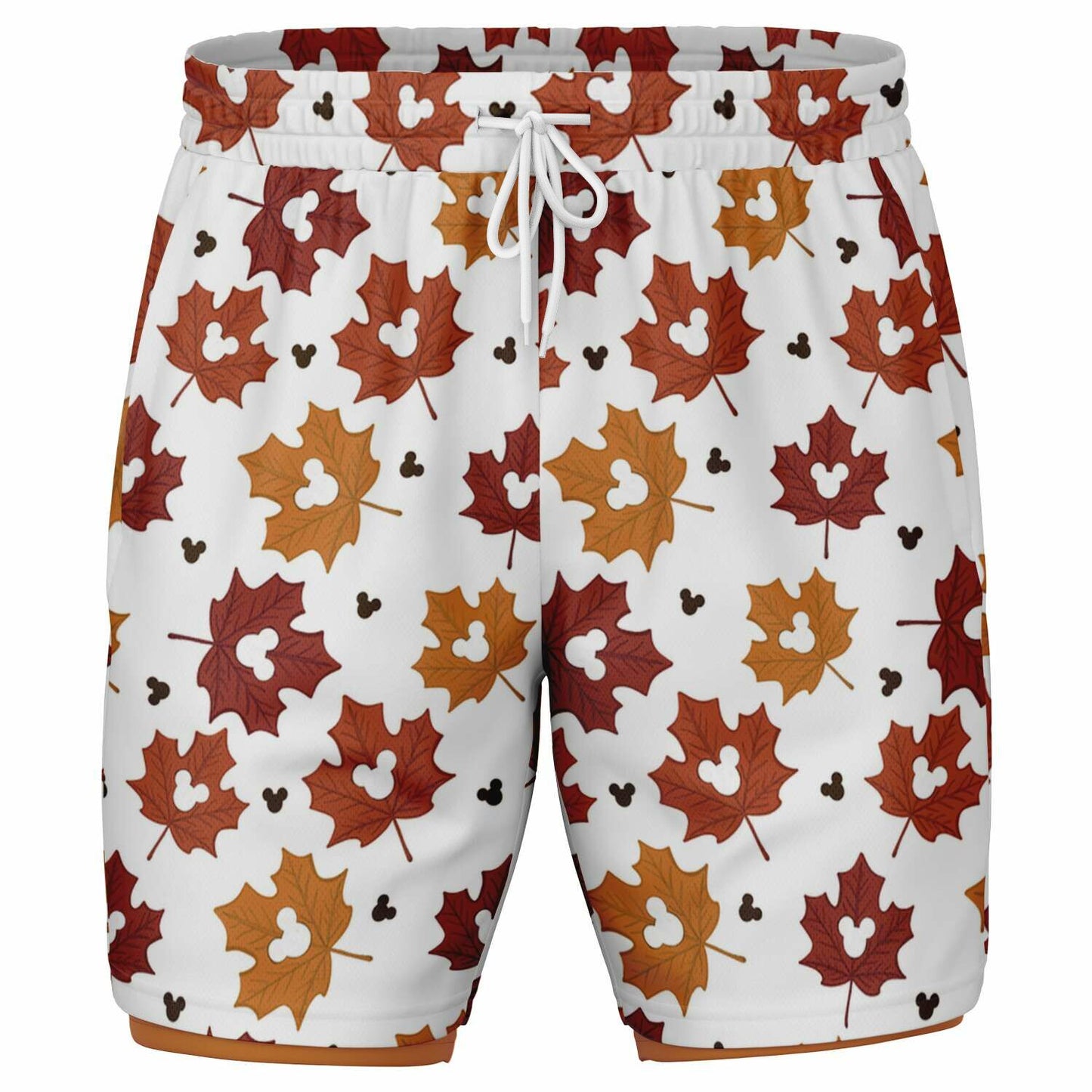 Leaf Collection Light Men's Double Layer Shorts