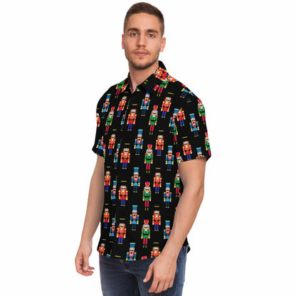 Nutcracker Short Sleeve Button Down Shirt