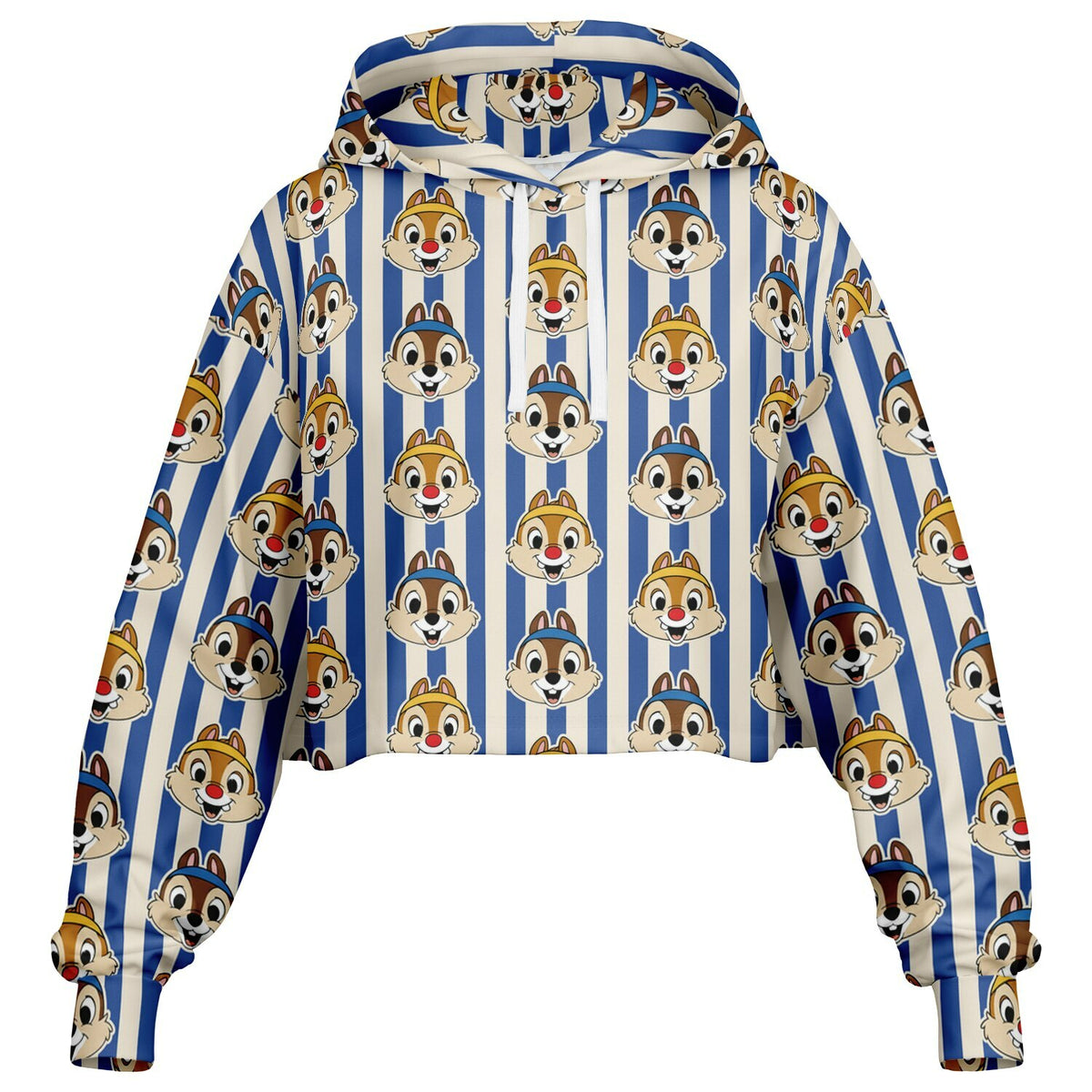 Running Chipmunks Crop Hoodie