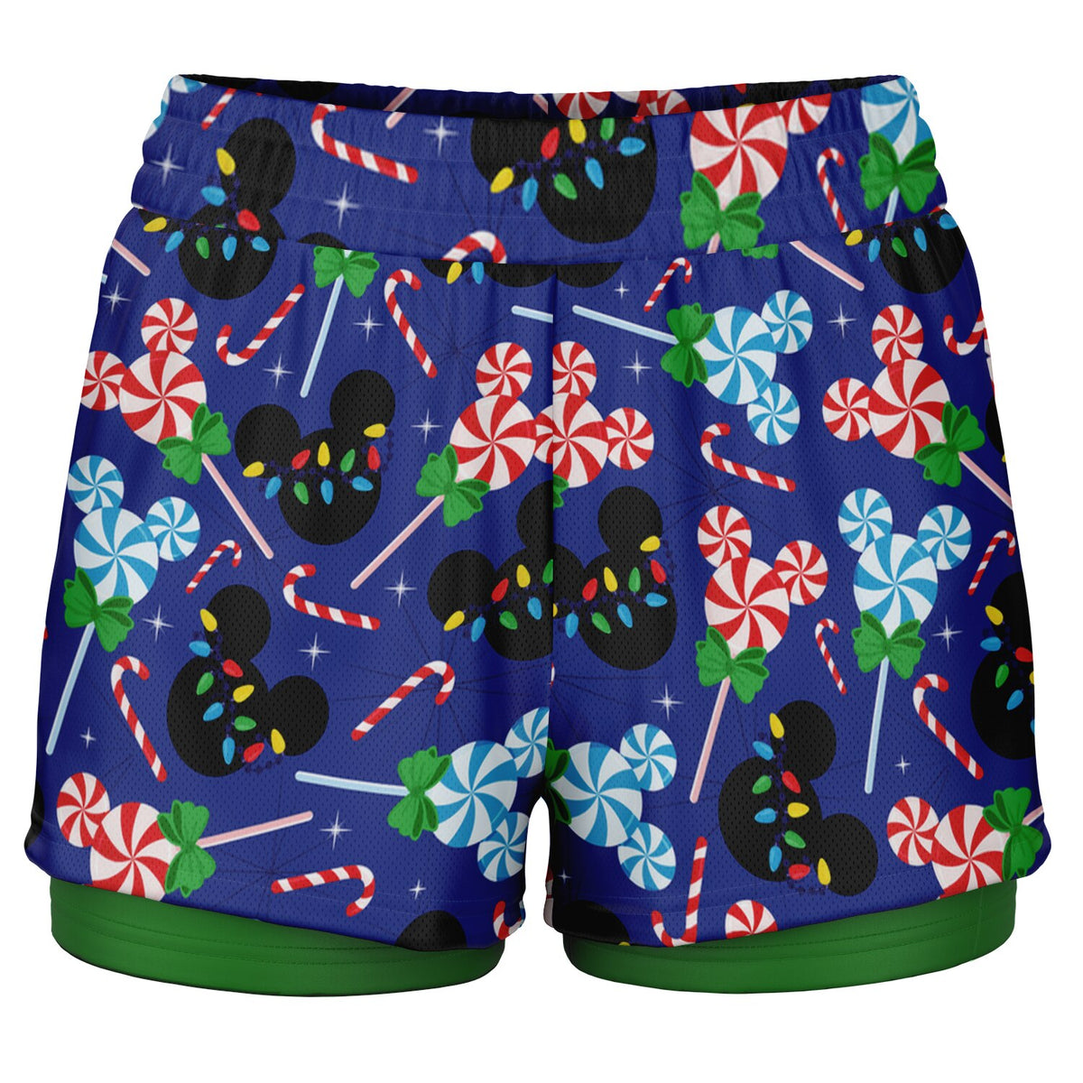 Peppermint Double Layer Pocket Shorts
