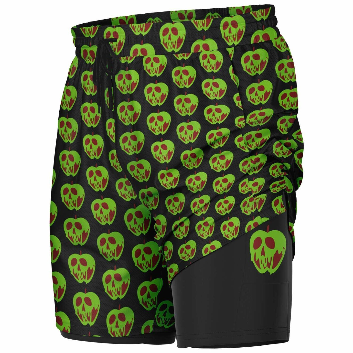 Evil Apple Men's Double Layer Shorts