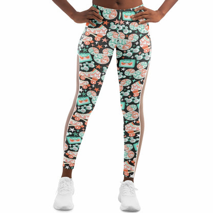 Disco Collection Dark Mesh Pocket Leggings