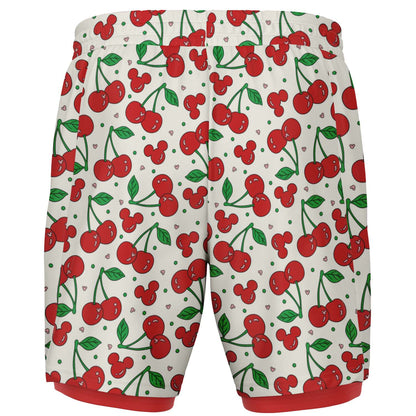 Cherry Collection Men's Double Layer Pocket Shorts