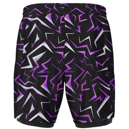 Patterns Collection Men's Double Layer Pocket Shorts