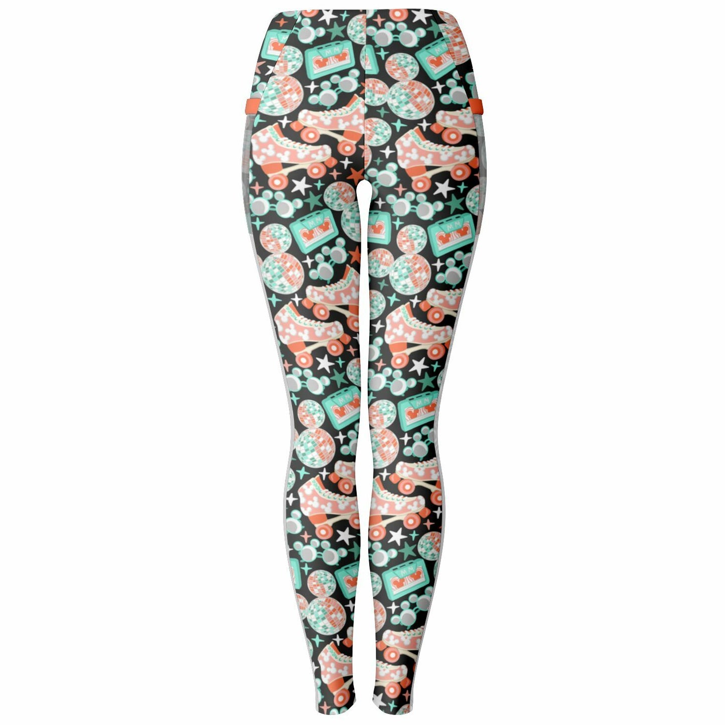 Disco Collection Dark Mesh Pocket Leggings