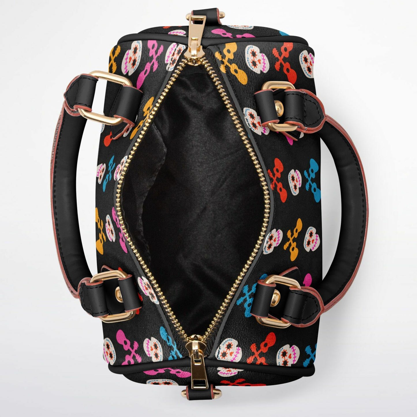 Skulls & Guitars Crossbody Handbag
