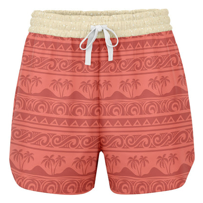 Hawaiian Princess Athletic Shorts
