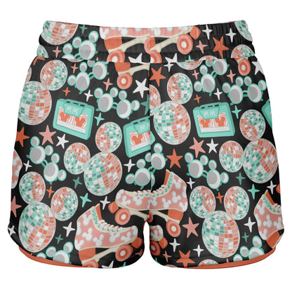 Disco Collection Dark Double Layer Pocket Shorts