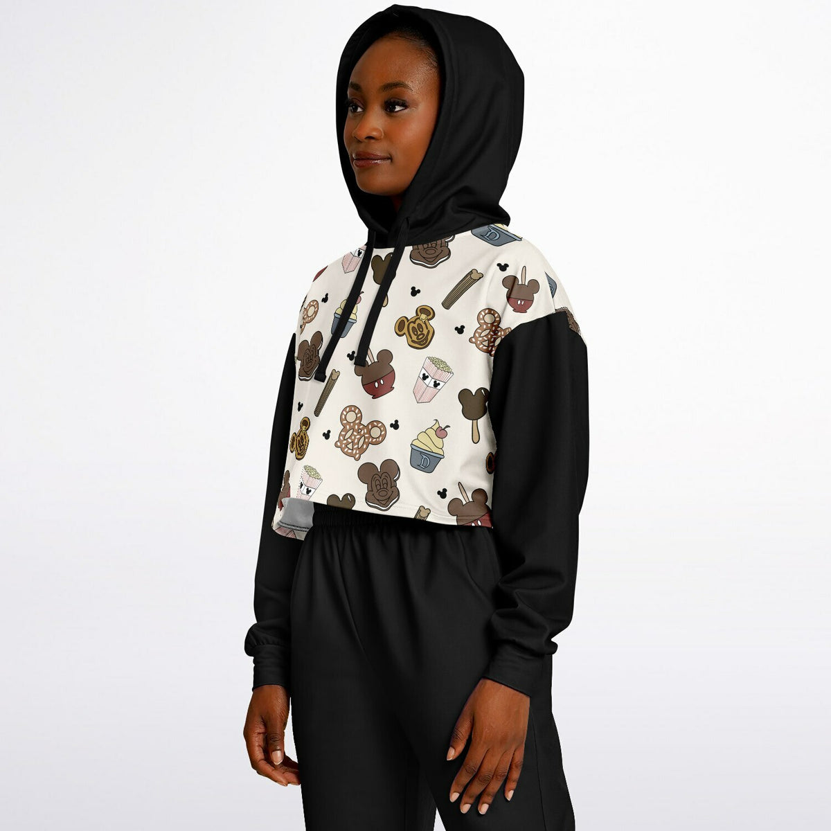 Snacks Cropped Hoodie