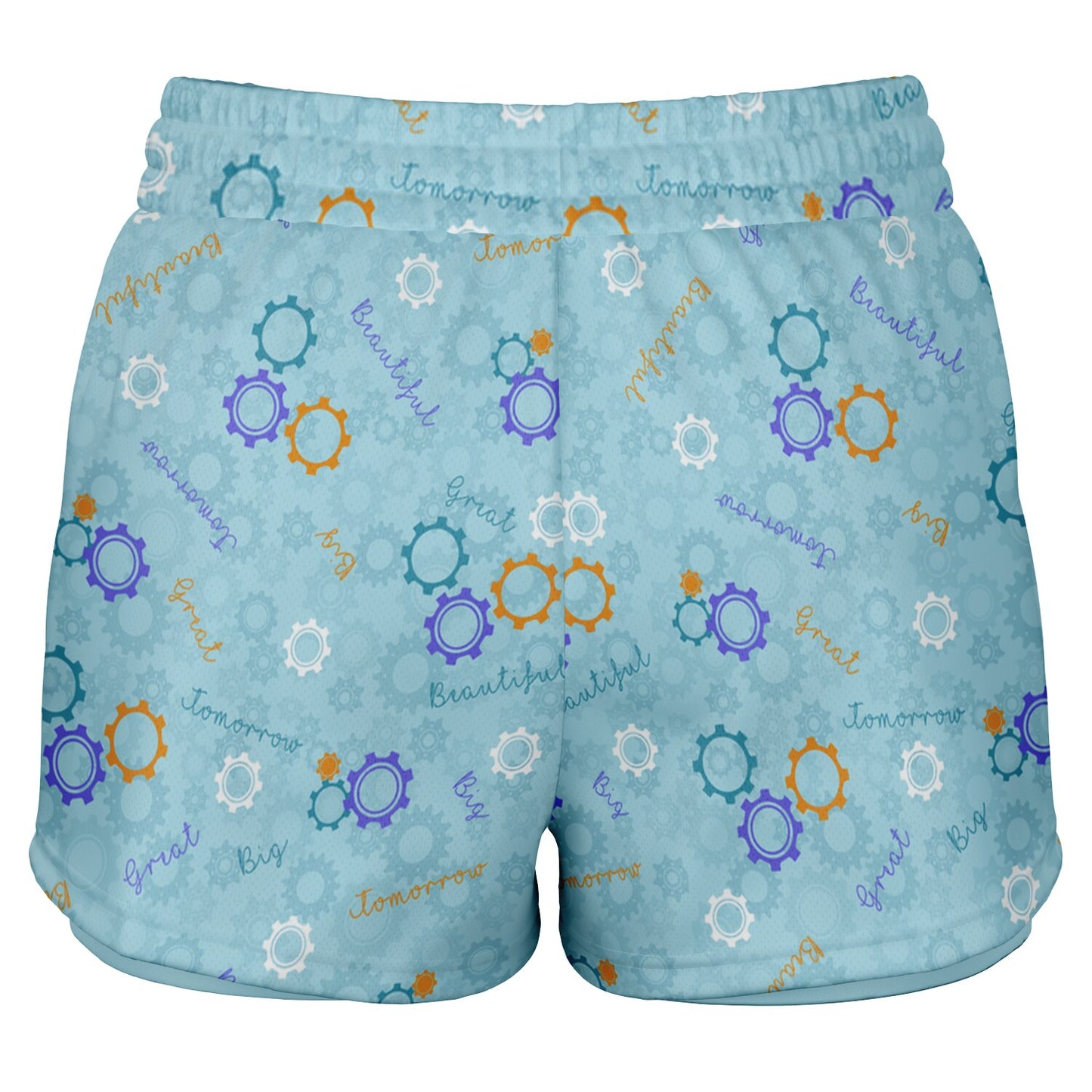 Blue Carousel Collection Double Layer Pocket Shorts