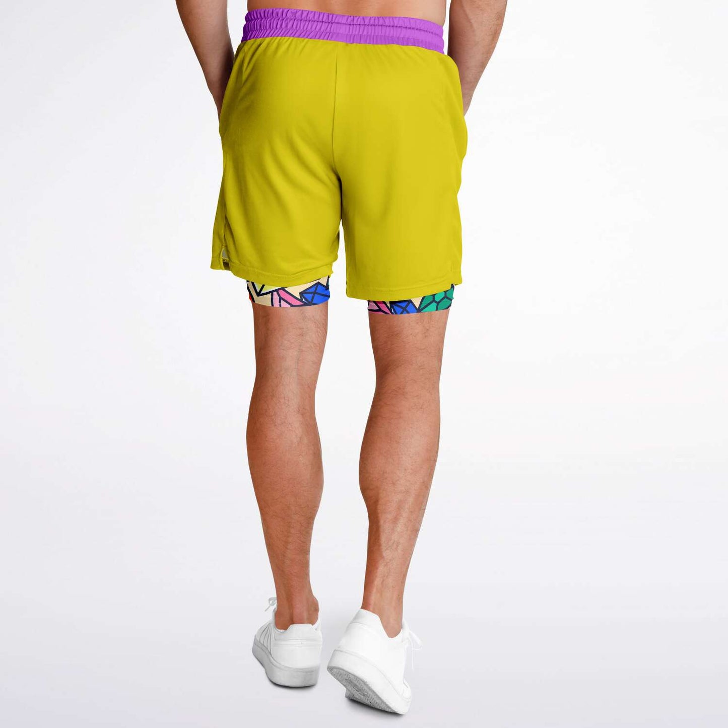 Dopey Men's Double Layer Pocket Shorts