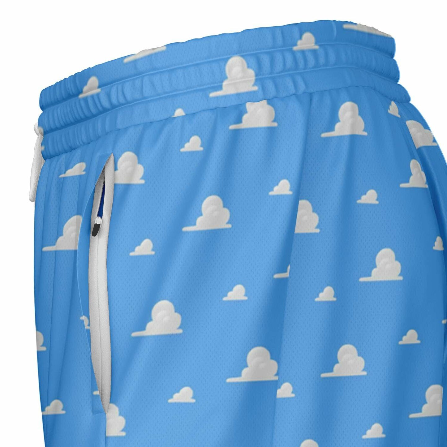 Toy Collection Cloud Wallpaper Men's Double Layer Pocket Shorts