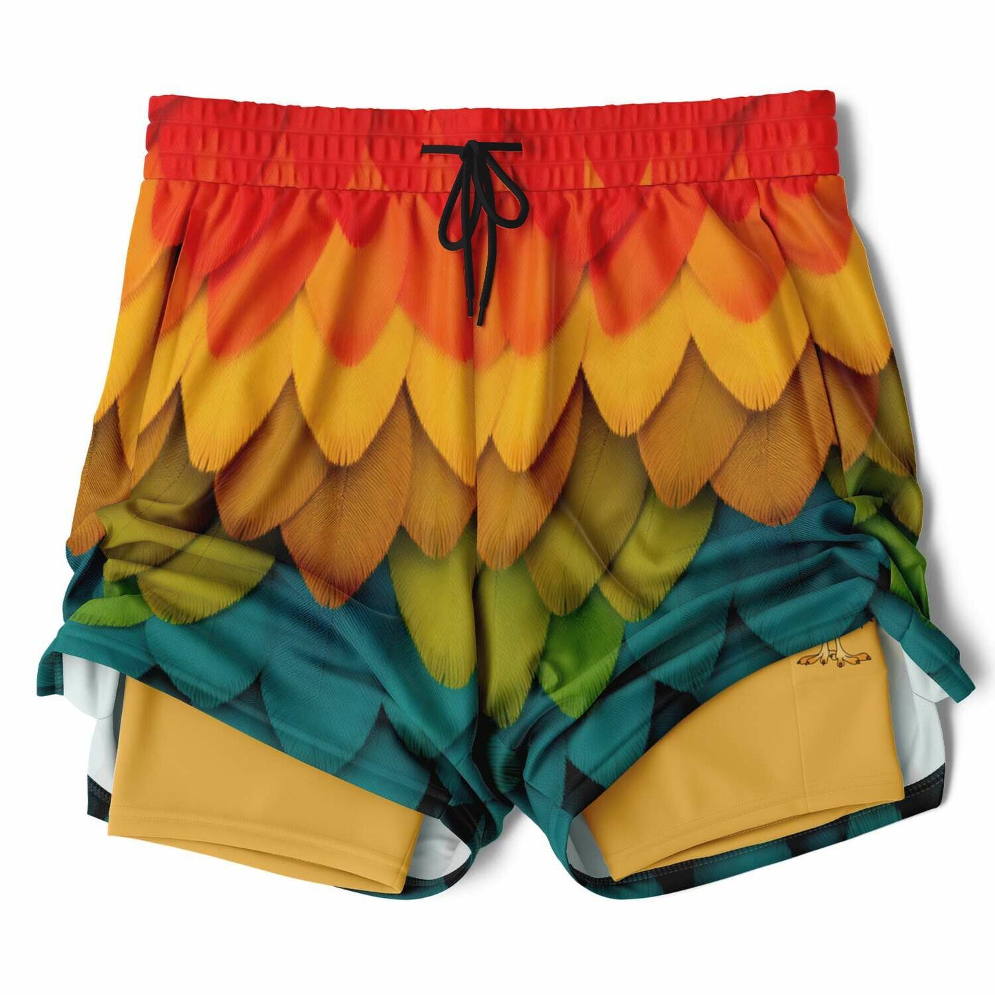 Crazy Bird Men's Double Layer Pocket Shorts