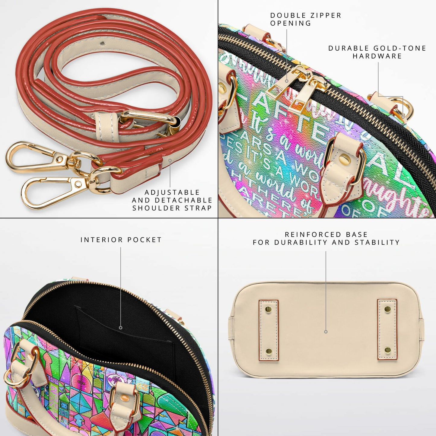 After All Dome Satchel Handbag
