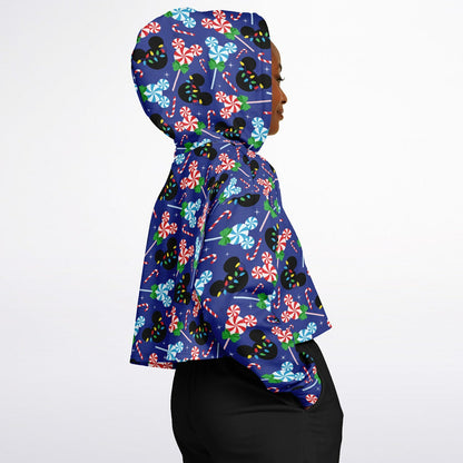 Christmas Peppermints Cropped Hoodie
