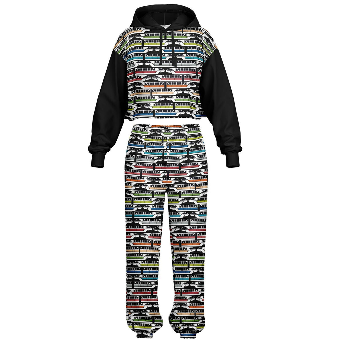Monorail Cropped Hoodie & Sweatpants