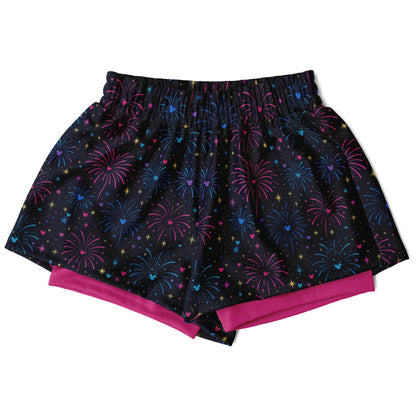 Fireworks Double Layer Pocket Shorts