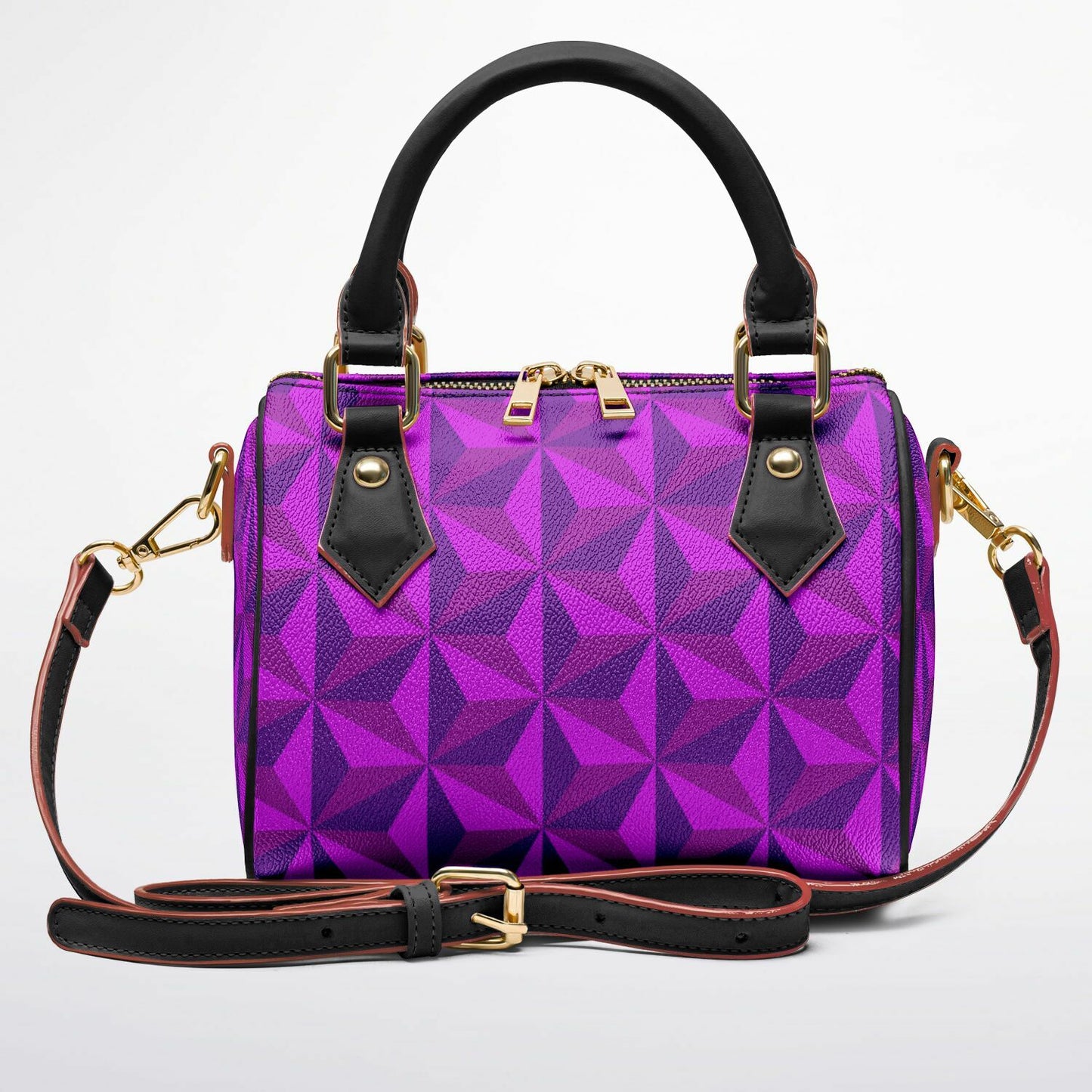 Purple Spaceship Crossbody Handbag