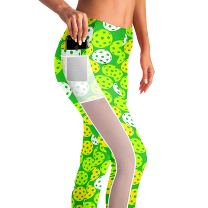 Women's Pickleball Mesh Pocket Leggings