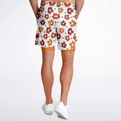 Leaf Collection Light Men's Double Layer Shorts