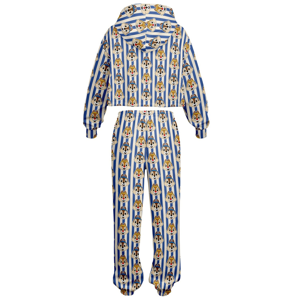 Running Chipmunks Crop Hoodie & Sweatpants