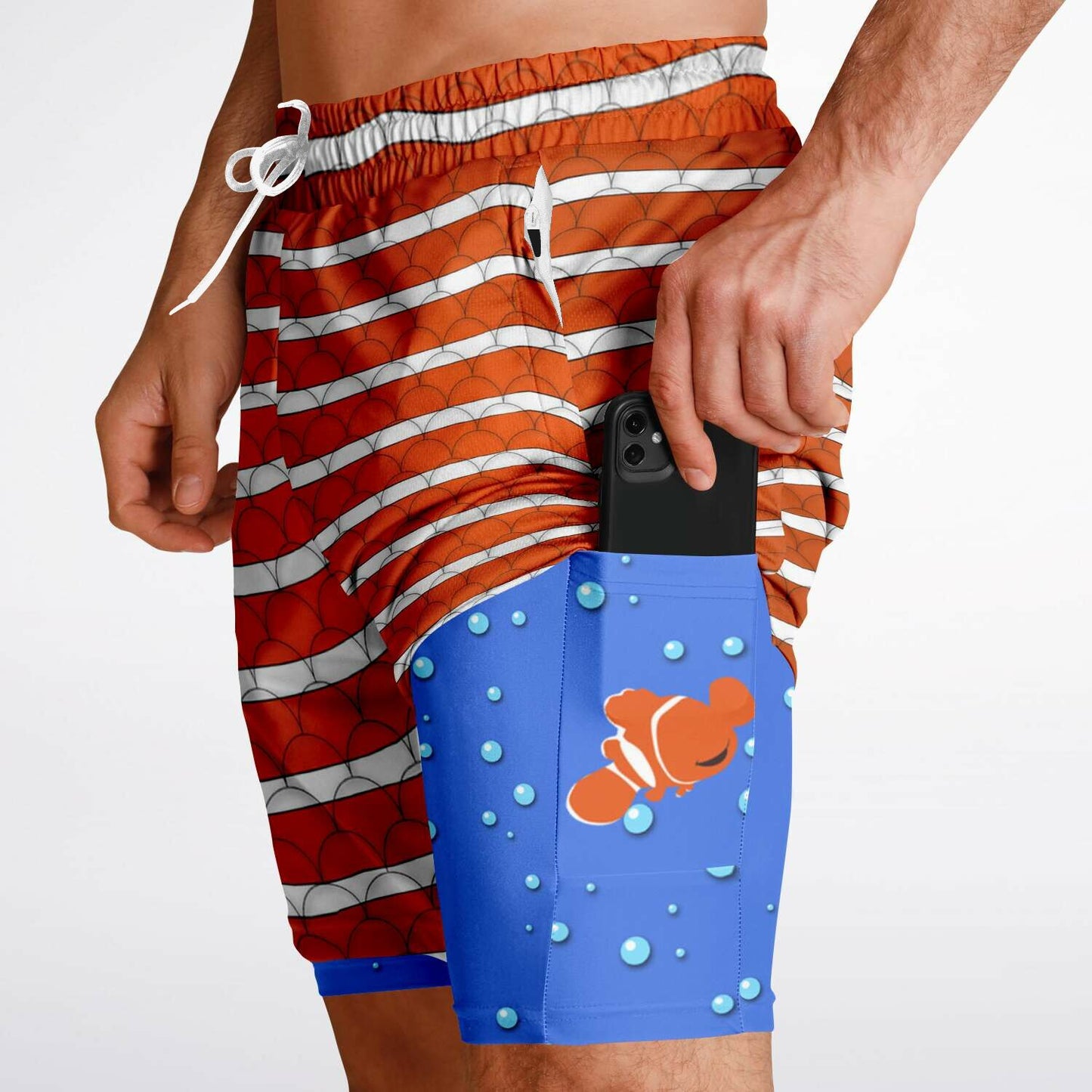 Clownfish Men's Double Layer Shorts