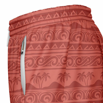 Hawaiian Princess Men's Double Layer Pocket Shorts