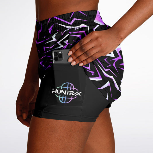 Patterns Collection Double Layer Pocket Shorts