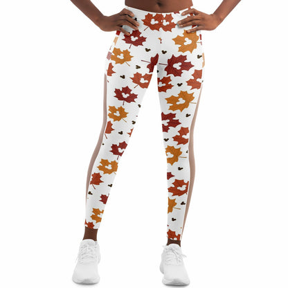 Leaf Collection Light Mesh Pocket Leggings