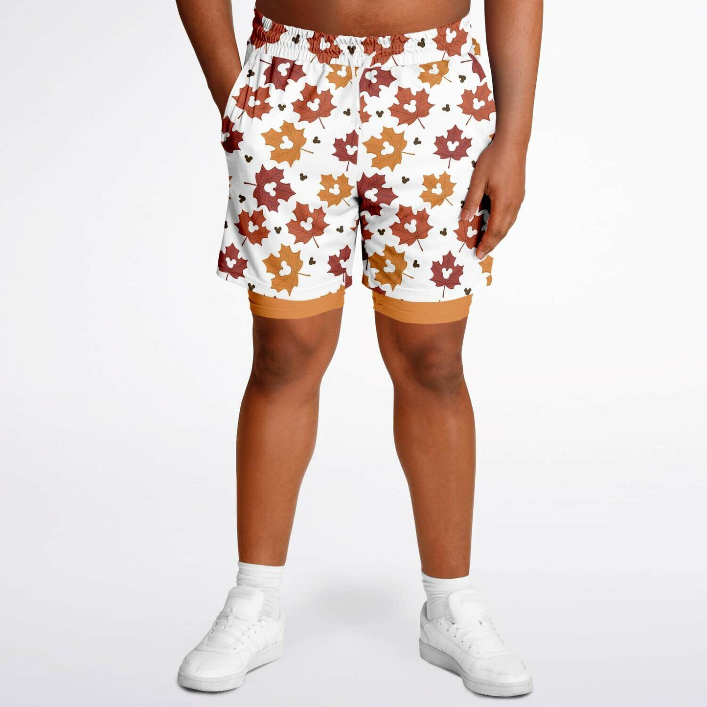 Leaf Collection Light Men's Double Layer Shorts