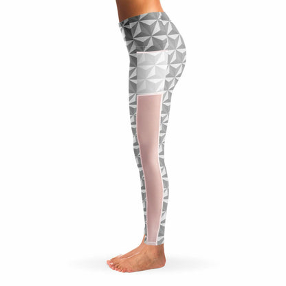 Spaceship Earth Mesh Pocket Leggings