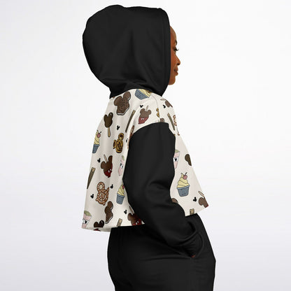 Snacks Cropped Hoodie