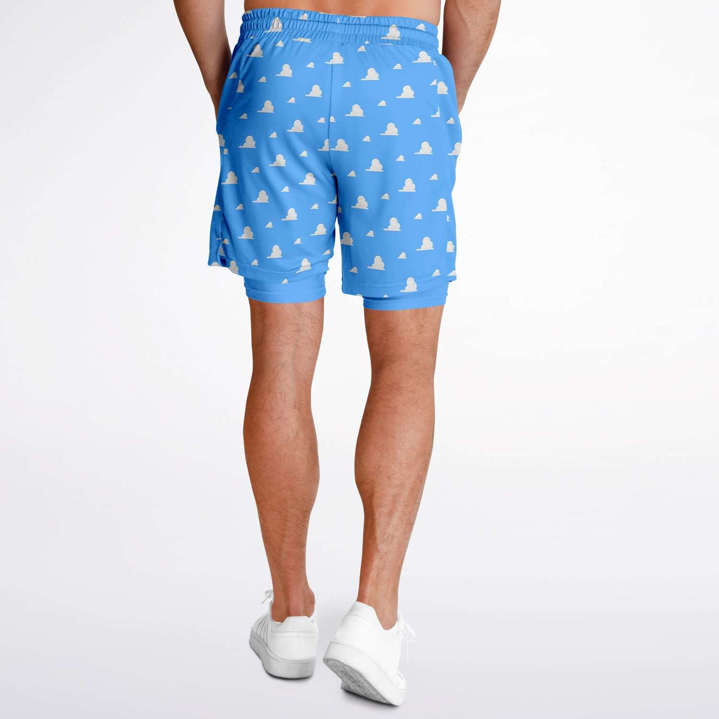 Toy Collection Cloud Wallpaper Men's Double Layer Pocket Shorts