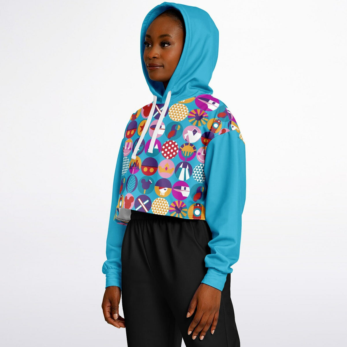Park Cups Cropped Hoodie
