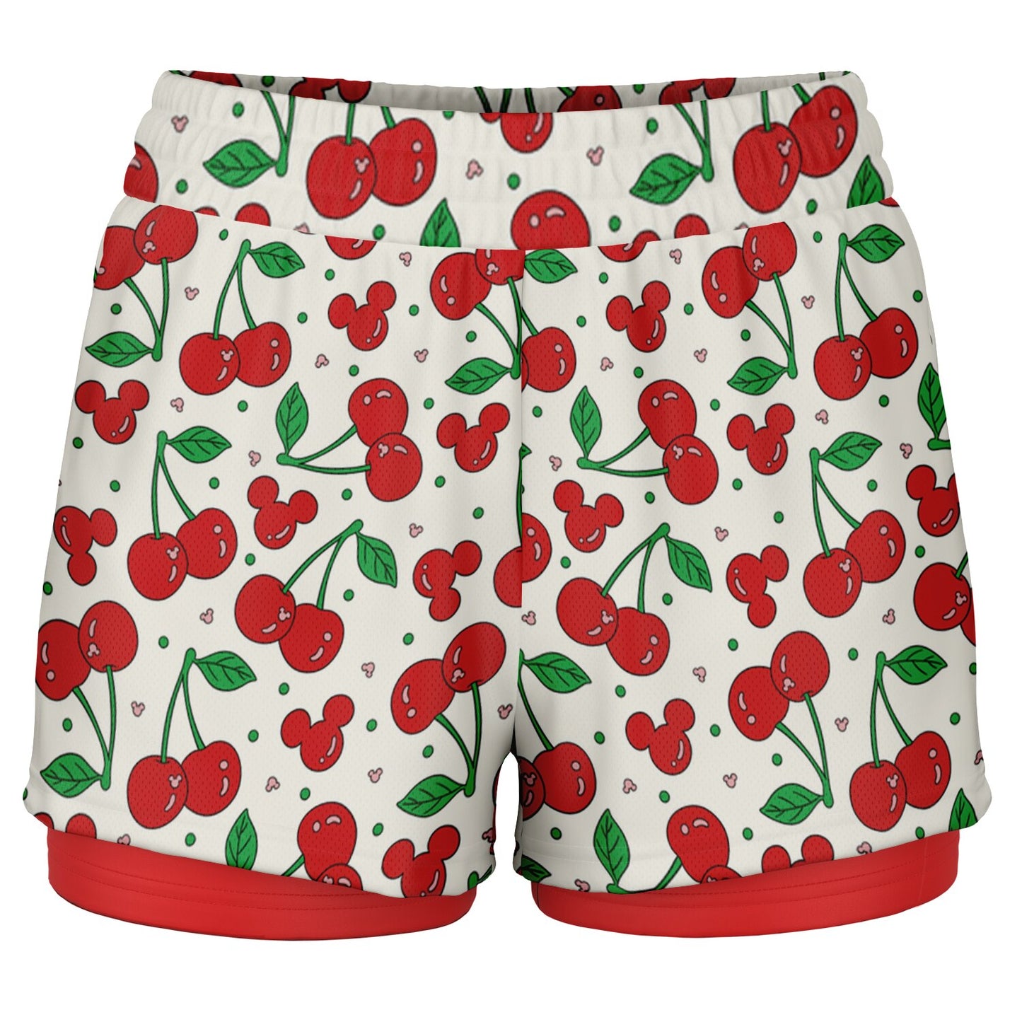 Cherry Collection Double Layer Pocket Shorts