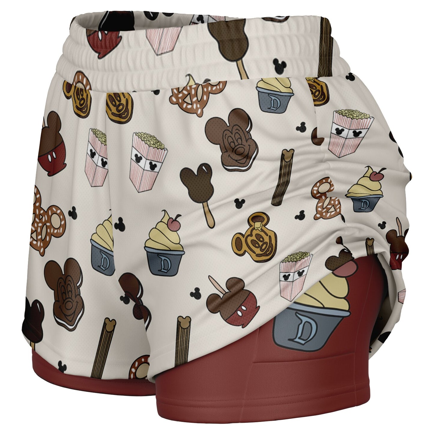 Snacks Double Layer Pocket Shorts