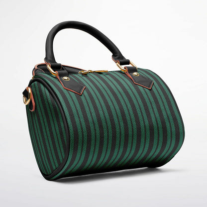 Green Haunted Wallpaper Crossbody Handbag