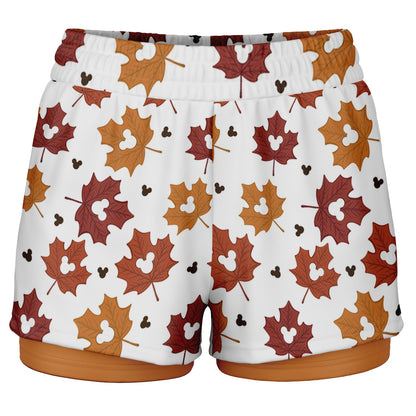 Leaf Collection Light Double Layer Pocket Shorts