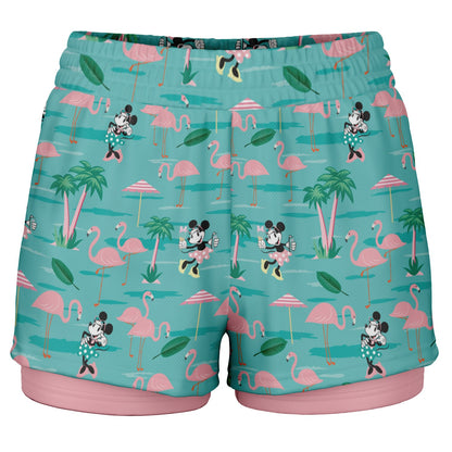 Flamingo Collection Women's Double Layer Pocket Shorts
