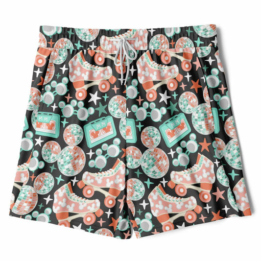 Disco Collection Dark Men's Double Layer Pocket Shorts
