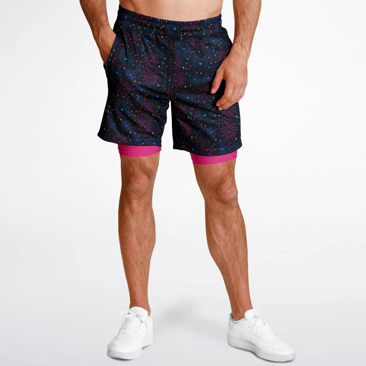 Fireworks Men's Double Layer Pocket Shorts