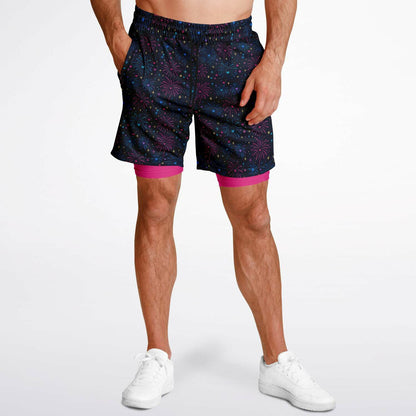Fireworks Men's Double Layer Pocket Shorts