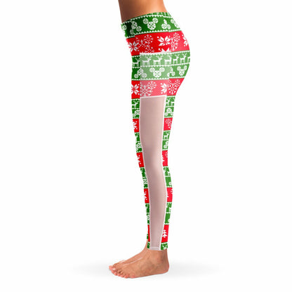 Mickey Christmas Mesh Pocket Legging